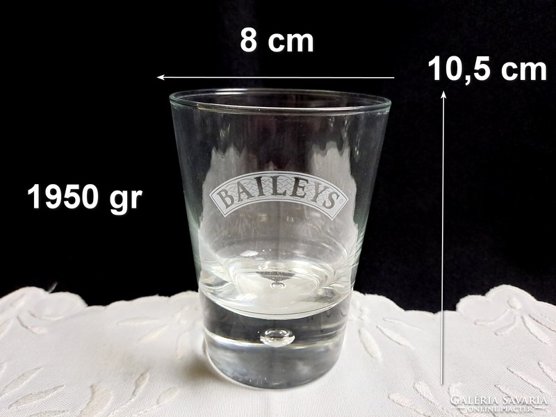 6 db ritka Baileys üveg pohár készlet
