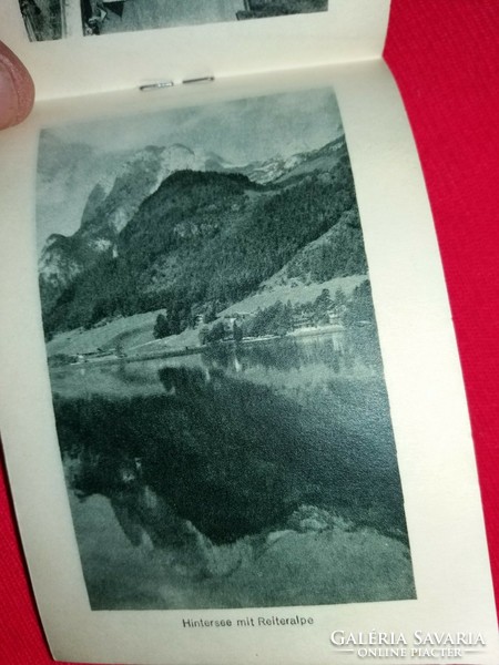 Antik 12 db fotóval készült német ALPOK - WATZMANN hegység képes brossúra a képek szerint