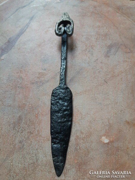 Very old wrought iron hoof or boot scraper from collection 2.