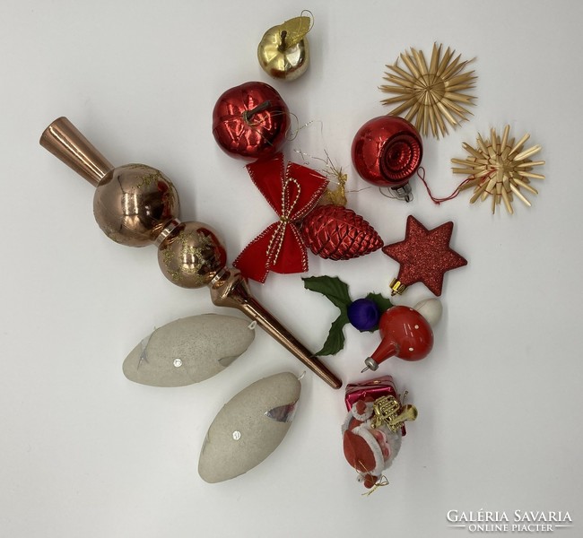 Retro Christmas tree decoration package Santa Claus apple glass globe