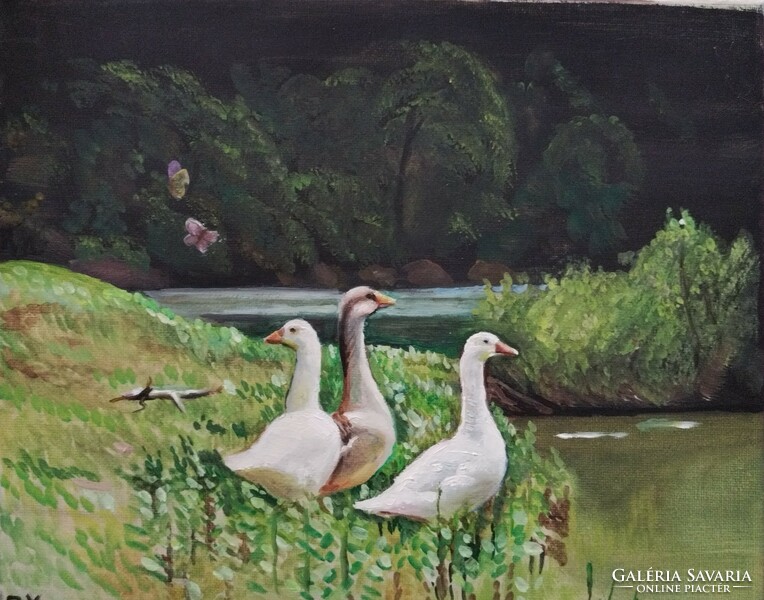 Goose painting
