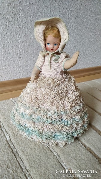 Old doll, decorative doll, 23 cm {j3}