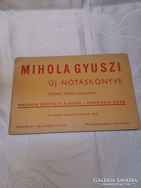 Mihola Gyuszi; his new music book