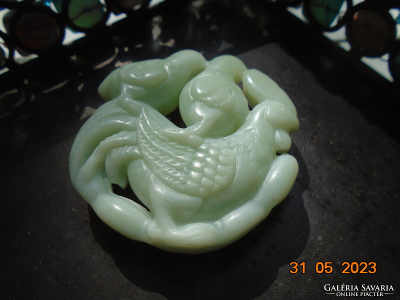 Kínai faragott jade talizmán, amulett