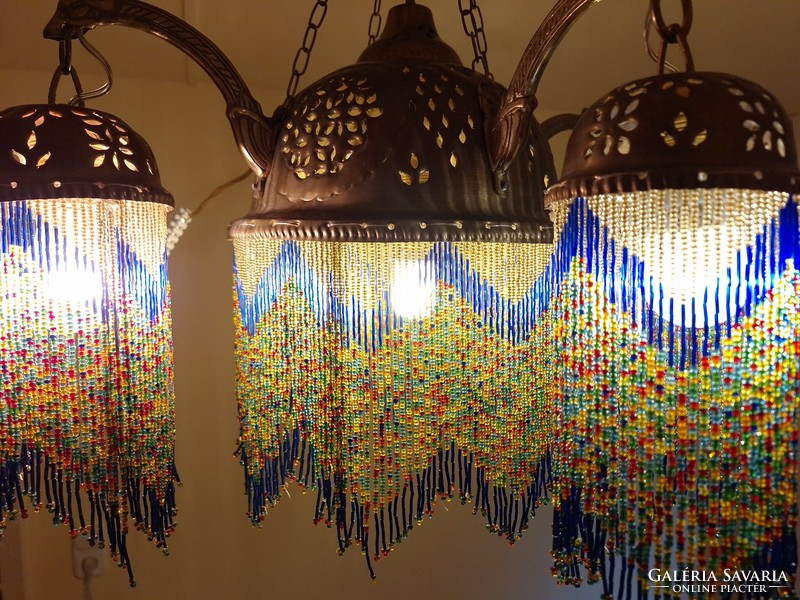 Fabulous Moroccan brass chandelier