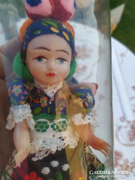 Retro Mezőkövesd matyó folk costume industrial art doll mid century souvenir for sale!