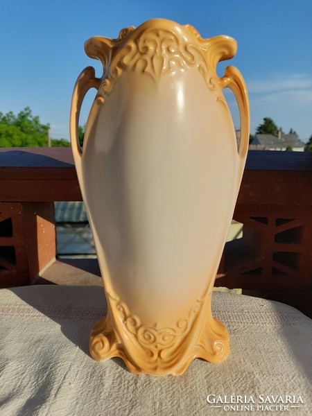 Art Nouveau porcelain vase, Budapest souvenir, flawless!