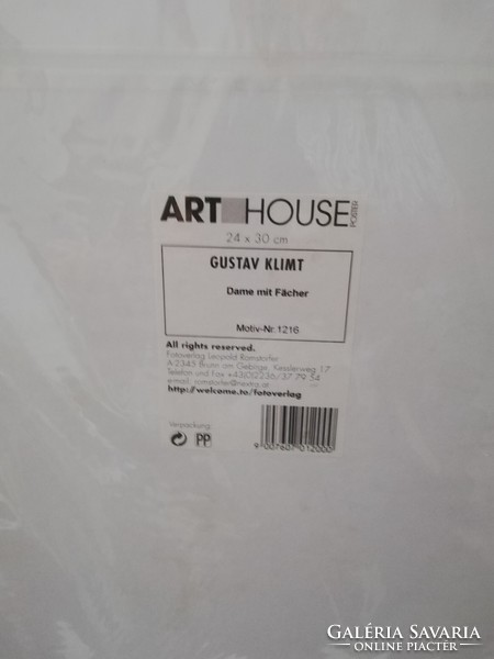 Gustav Klimt " Hölgy legyezővel" Nr 1216 fotonyomat