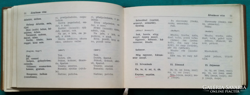 Hungarian-Slovak-Czech conversation manual, dictionary > foreign language books > language learning >