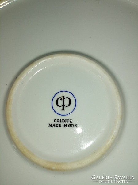 HUF 3,500! Marked colditz brand, German porcelain cake set!