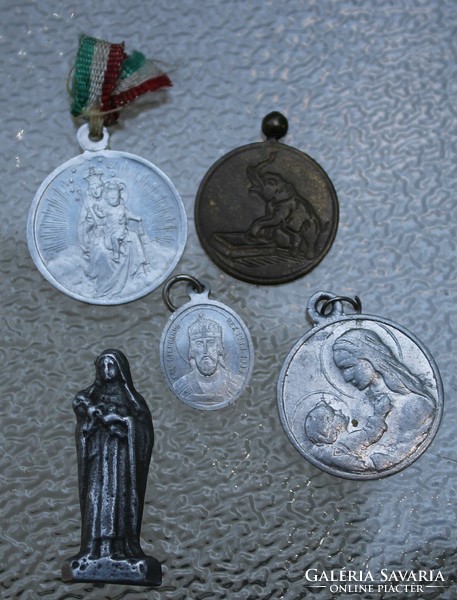 Rosary pendant. Favor item, 5 pcs