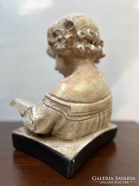 Classicist reading girl/angel bust bust