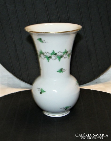 Herend parsley pattern vase - 16 cm