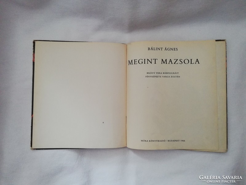 Megint Mazsola meséskönyv 1966, írta Bálint Ágnes