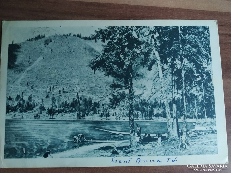 Erdély, Tusnád, Szent Anna tó, bélyegezve 1957