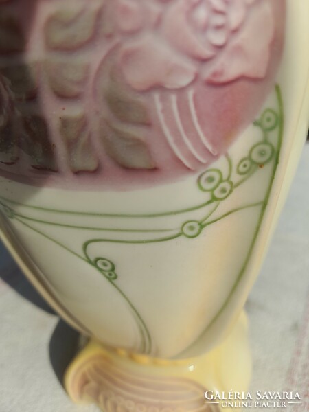 Royal dux art nouveau porcelain faience vase
