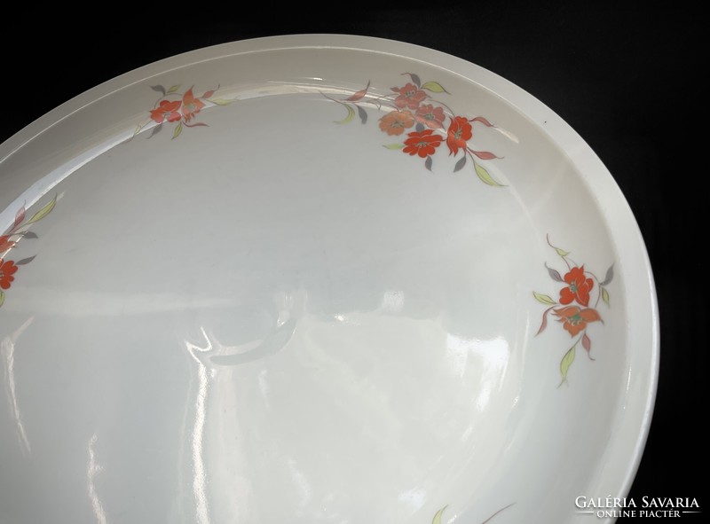 Alföldi orange flower round serving bowl