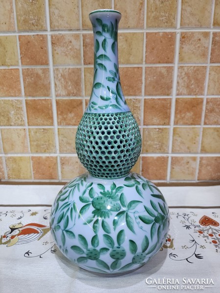 Herend green zova pattern lamp