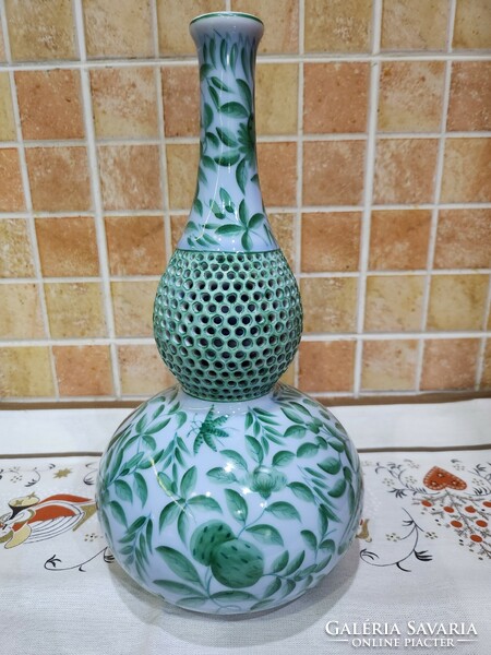 Herend green zova pattern lamp