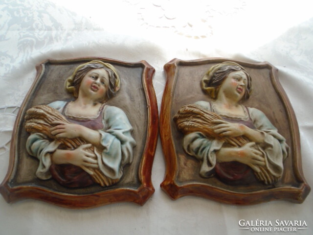 KLIMT Georg - Bernard Bloch  Wien - Ritka szecessziós majolika fali kép