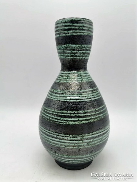 Retro vase, Hungarian applied art ceramics, 23.5 cm