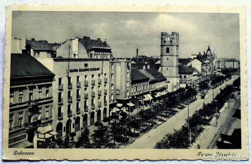 Debrecen  Ferenc József-út  fotó képeslap  1941