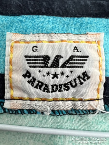 Vintage Paradisum csíkos fürdő köpeny strandköpeny