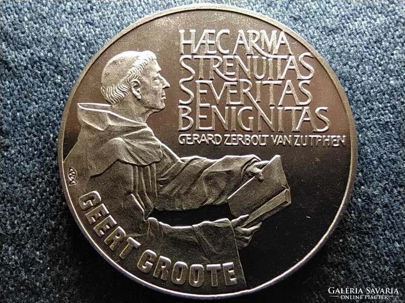 Netherlands Geert Groote 10 ECU 1990 Copper-Nickel 38mm Medal (ID62478)