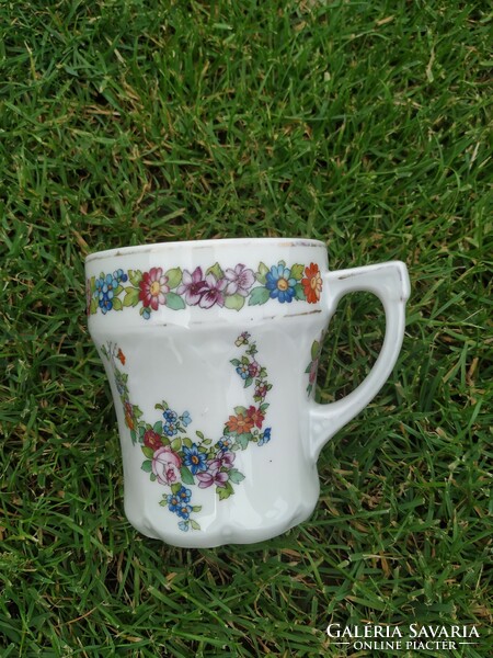 Antique porcelain, floral, hand-painted cups and glasses for sale!