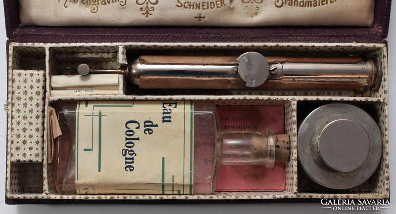 Antik Schneider-féle gravírozó készlet cc. 1900 hiánytalan! pirogravirózáshoz