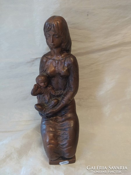 Sándor Kligl sculpture - woman with child