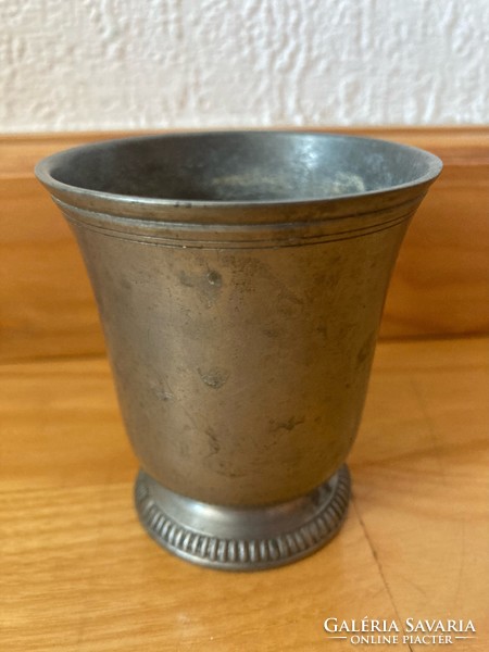 Pewter baptism cup