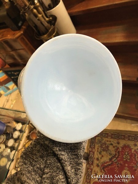 Biedermeier üveg pohar, gyönyörű állapotban, 24 cm-es magasságú