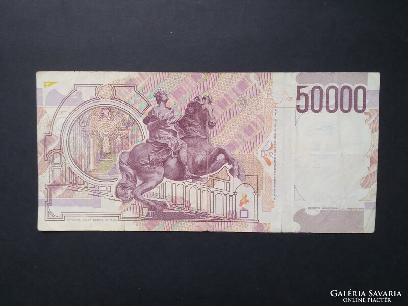 Olaszország 50000 Lire 1992 F