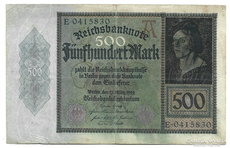500 Marks 1922 Germany 2.