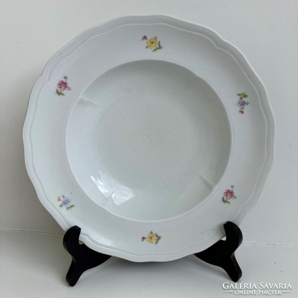 Zsolnay small floral deep plate 24 cm