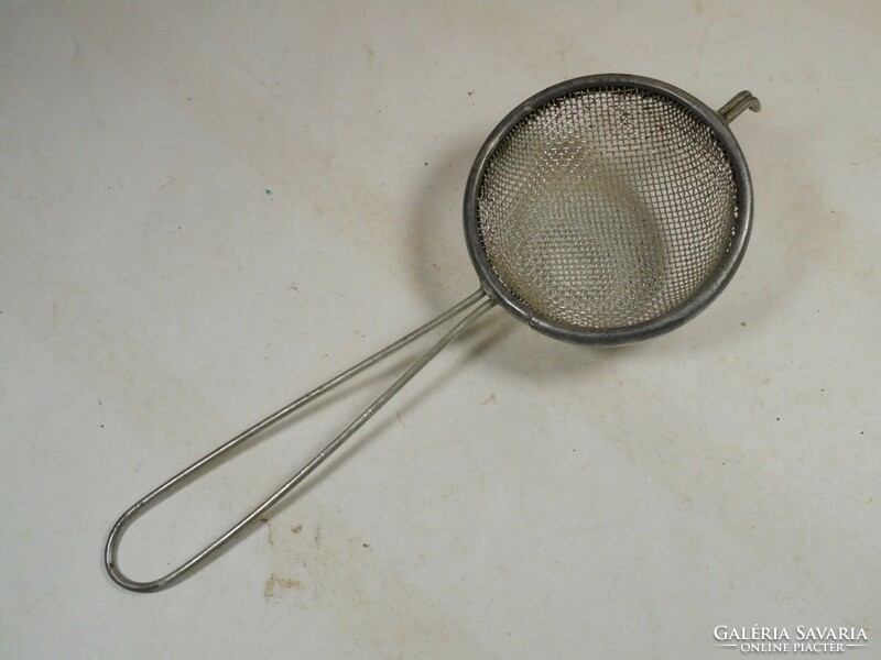 Retro tea strainer - metal mesh, diameter: 6 cm