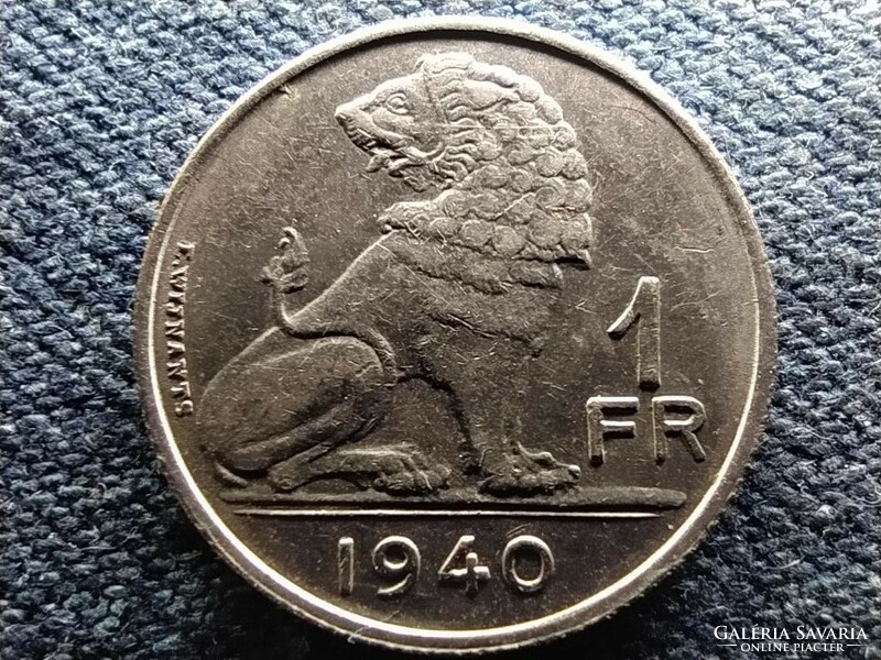 Belgium iii. Lipót (1934-1951) 1 franc 1940 (id71639)