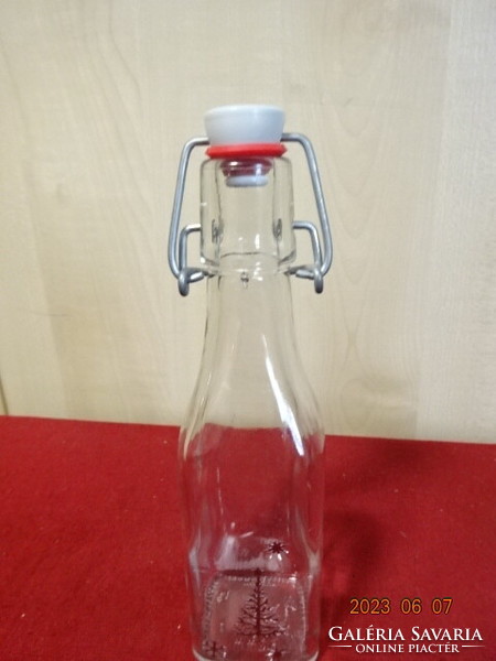 Buckle bottle, 0.25 liter, pine pattern. Jokai.