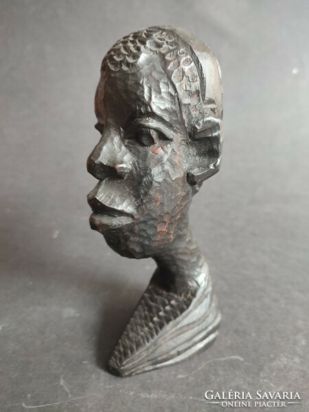 African head carved from wood - ep