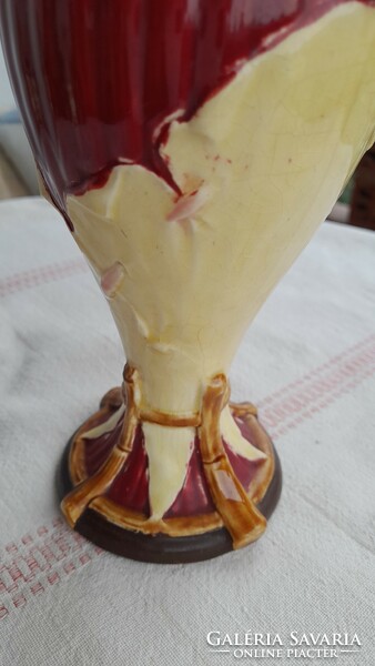 Art Nouveau majolica vase/jug