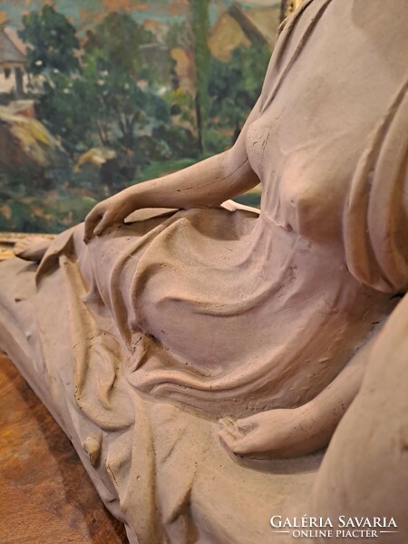 Huge terracotta statue of Madame Recamier