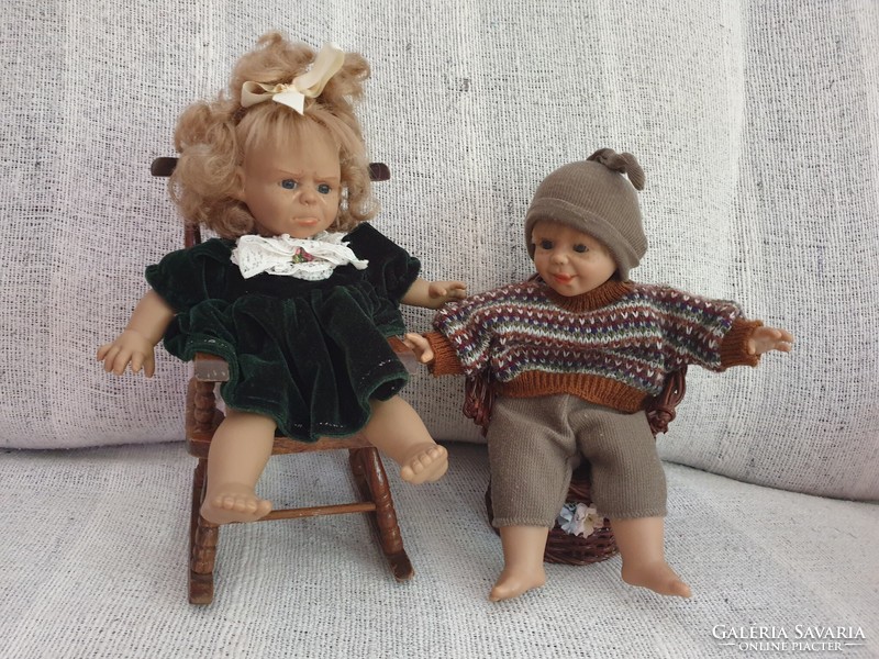 Doll, toy doll, dollhouse accessory - rocking chair