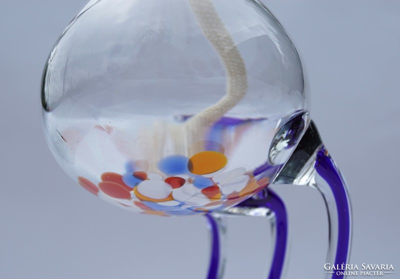 Jozefina Krosno Makora Lengyel kristály művész üveg spiritusz égő gyertya hangulat világítás lámpa