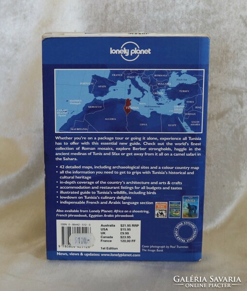 Lonely planet guidebook tunisia / in English / tunisia