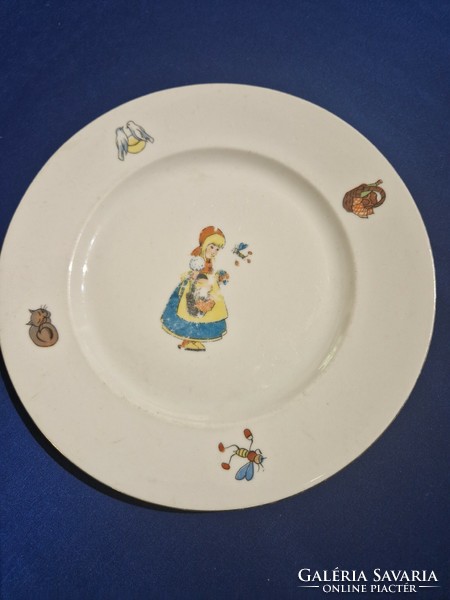 Zsolnay fairy tale pattern plate