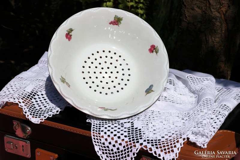Porcelain fruit washer, filter bowl