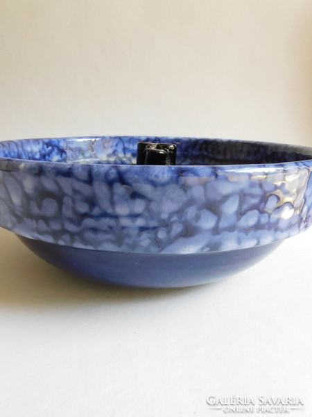 Large retro ceramic ikebana bowl