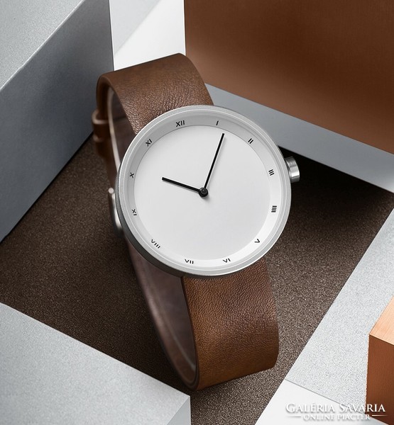 Yazolo extravagant unisex minimal fashion watch - steel/leather
