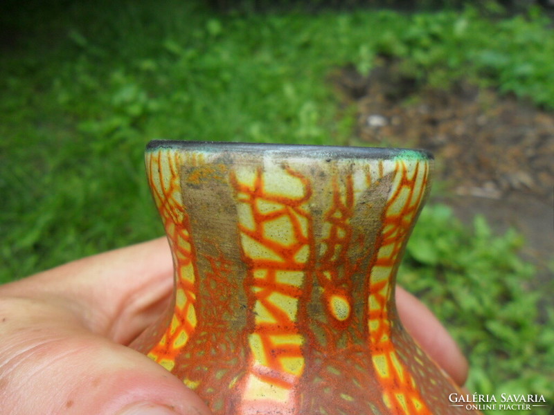 Nagyméretű ritka hasas retro ( Tófej?) váza